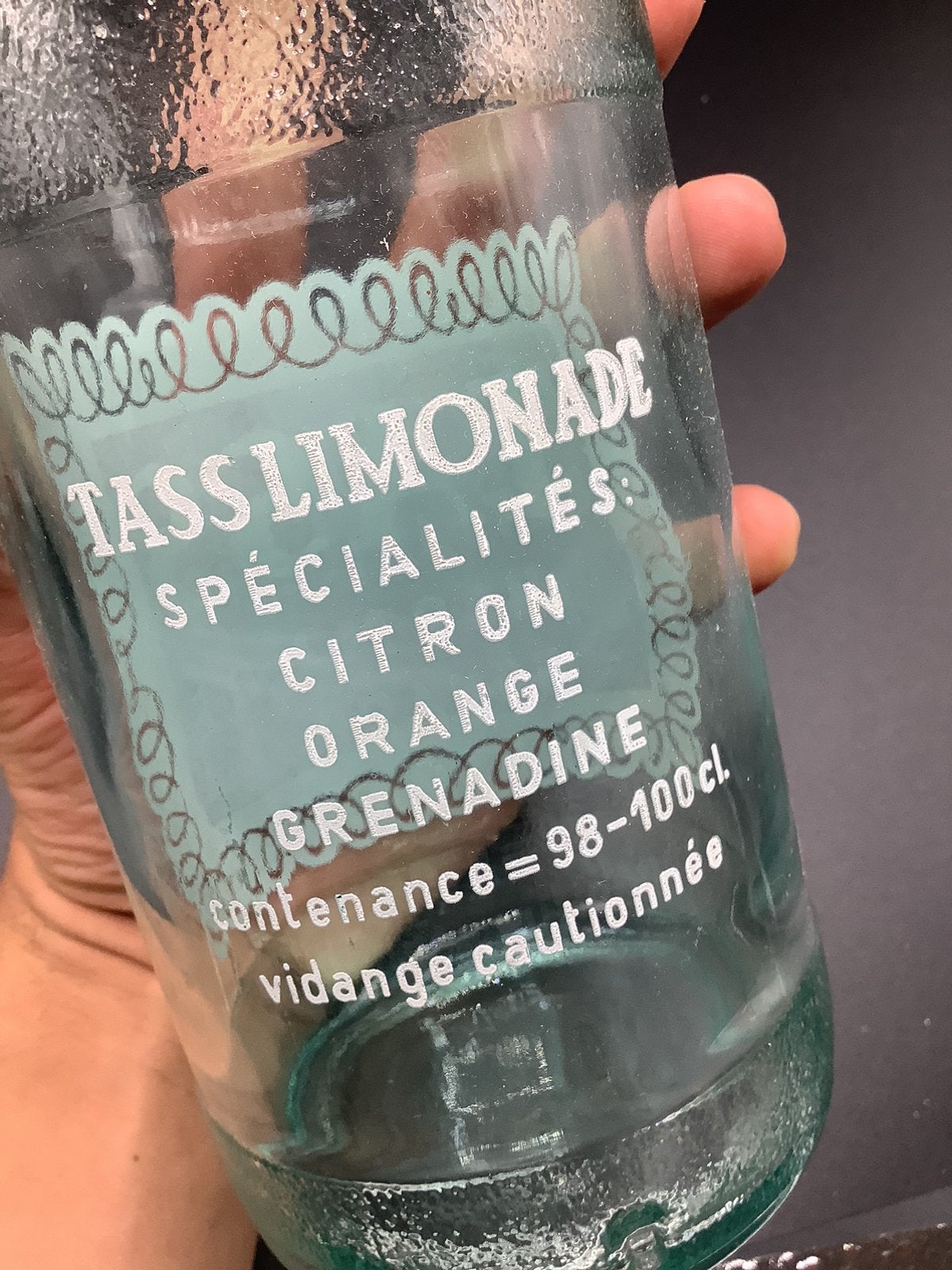 Ancienne bouteille limonade Tass (Gilly), Enlèvement ou Envoi, Comme neuf