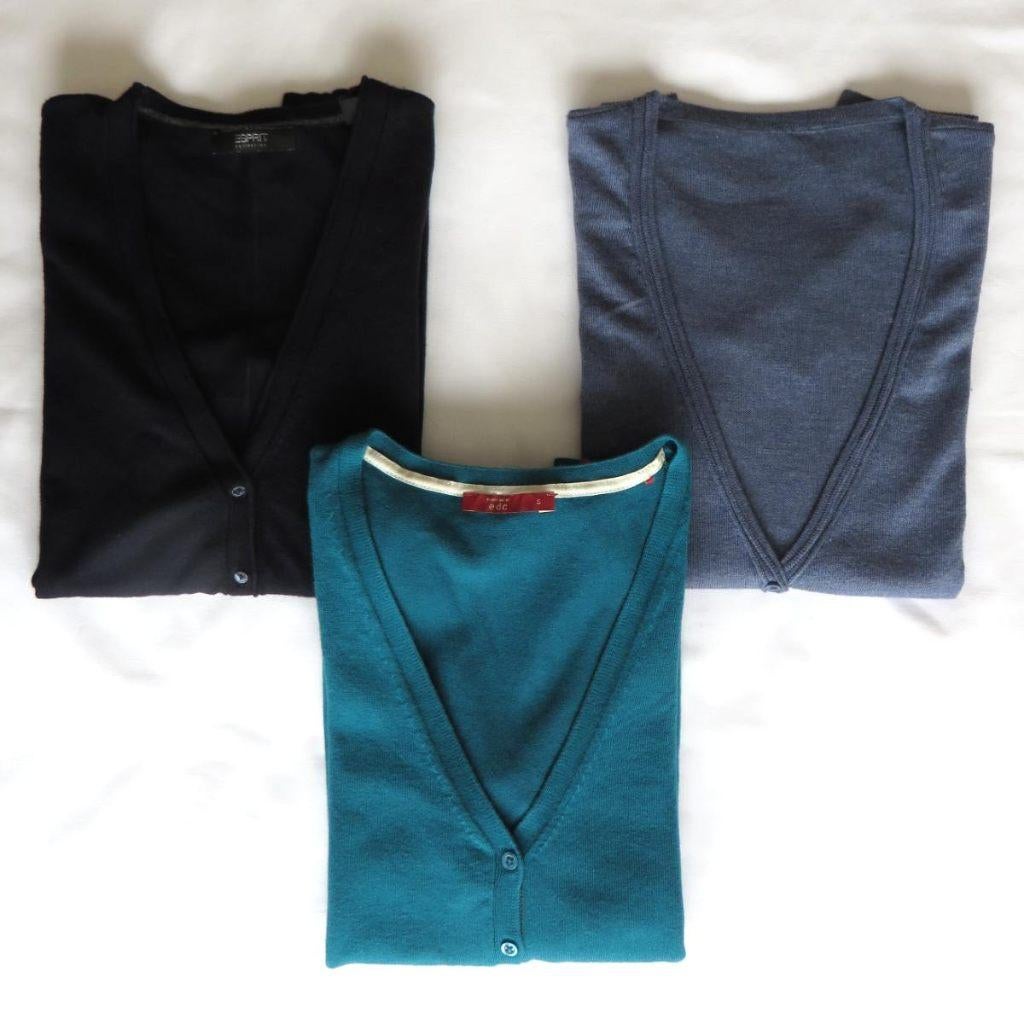 Cardigan / vestje – Esprit maat S, Blauw, Ophalen of Verzenden, Maat 36 (S), Gedragen