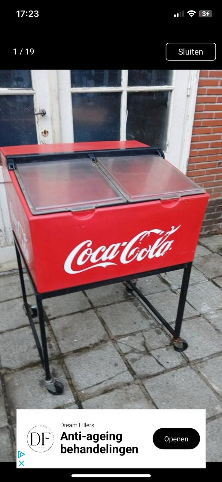 Refroidisseur Coca Cola, Electroménager, 120 à 140 cm, Sans bac à congélation, Enlèvement, Utilisé