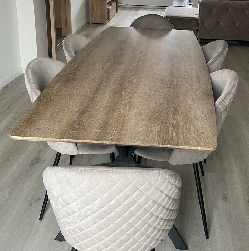 Eettafel en stoelen te koop, Huis en Inrichting, Ophalen, Gebruikt