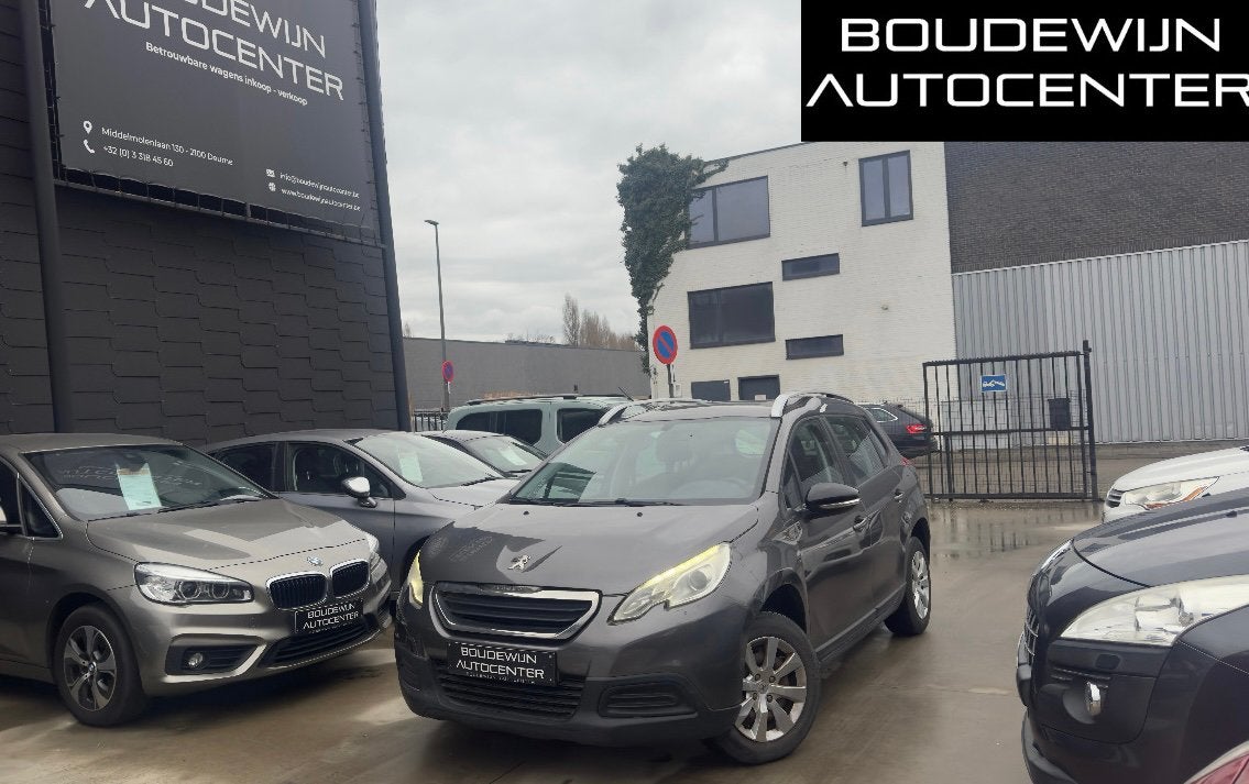 Peugeot 2008 1.2Benzine Euro6B 2016 177.xxxkm/Airco,Cruise,., Autos, Peugeot, Argent ou Gris, Entreprise, Garantie prolongée, Noir