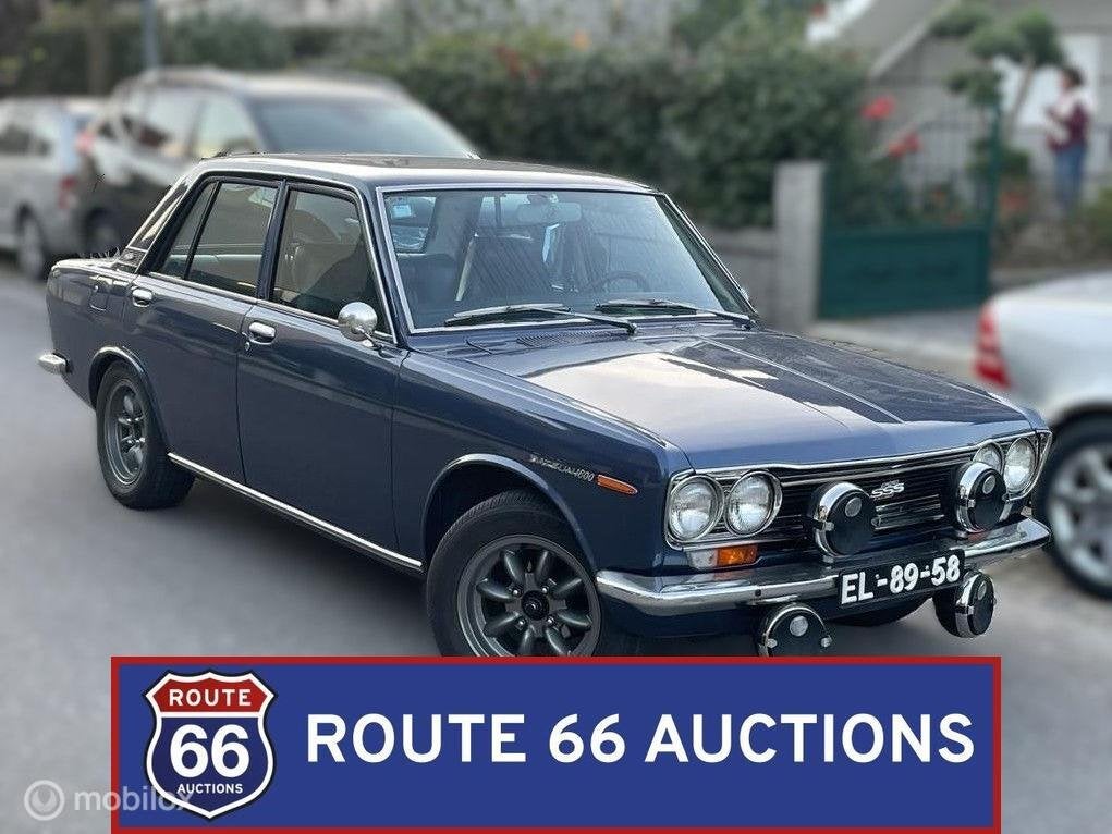 Datsun 1600 SSS | 1972 | Route 66 Auctions, Auto's, Overige merken, Zwart, Bedrijf, Handgeschakeld
