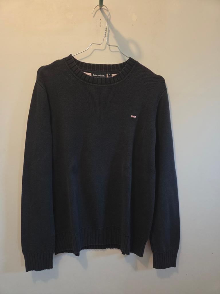 Eden Park sweater - Marineblauw - 100% katoen - Maat M, Ophalen of Verzenden, Blauw