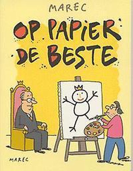 boek: op papier de beste + verse lakens/MAREC, Boeken, Humor, Ophalen of Verzenden, Gelezen, Cartoons
