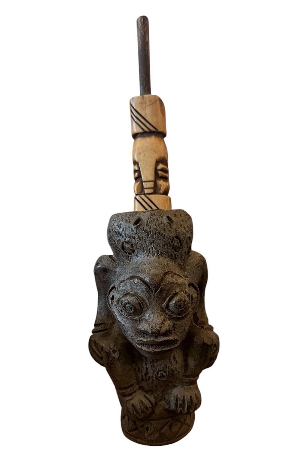 Bijzonder Afrikaans houten beeldje – Yombe / Bakongo – Kongo, Enlèvement, Bois
