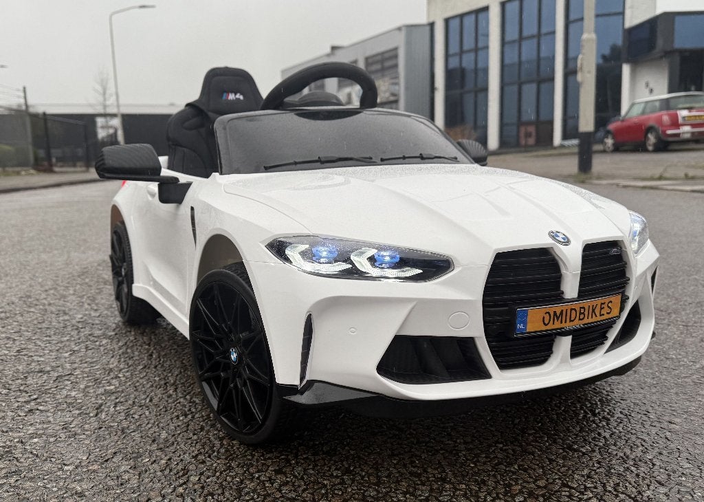 BMW M4 12v wit Afstands. - Bleutooth - Led - Leder - Rubb!, Ophalen of Verzenden, Nieuw