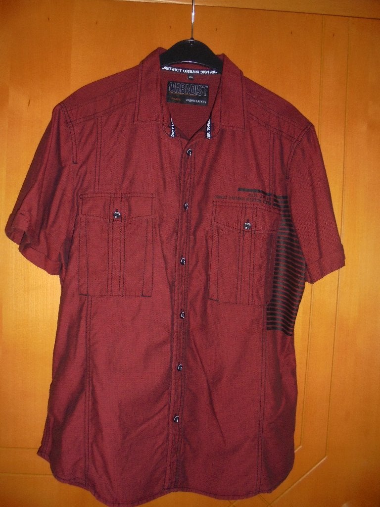 bordeaux heren hemd L (41-42), Vêtements | Hommes, Chemises, Enlèvement ou Envoi, Comme neuf