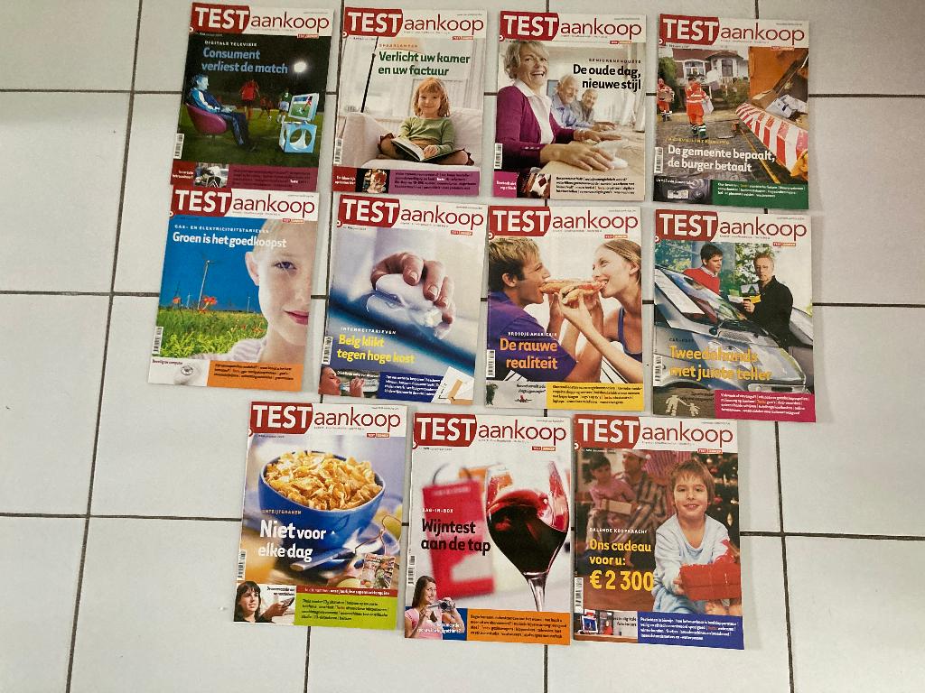 11 magazines TESTAANKOOP 2008 ( nr 516 t/m 526 ), Verzenden, 1980 tot heden, Tijdschrift