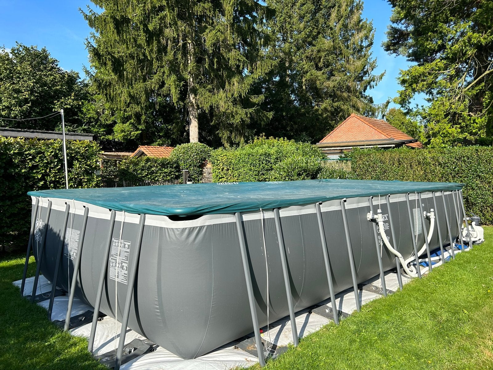 Intex ultra zwembad, Tuin en Terras, Ophalen, Zo goed als nieuw