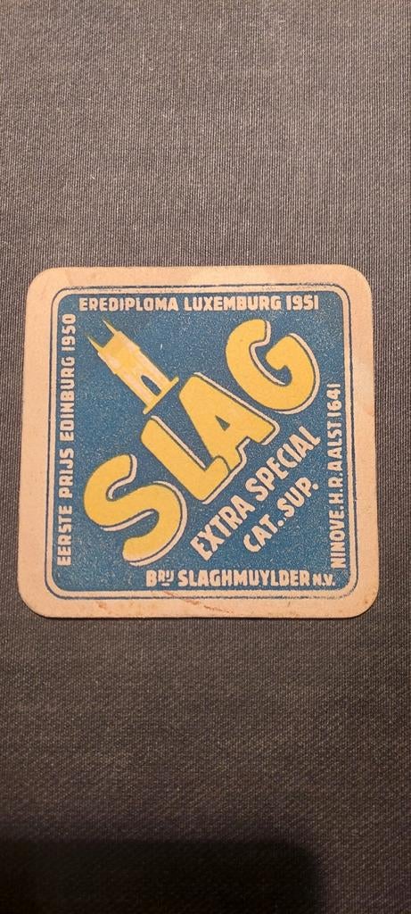 Oud bierviltje brouwerij slaghmuylder ninove, Ophalen