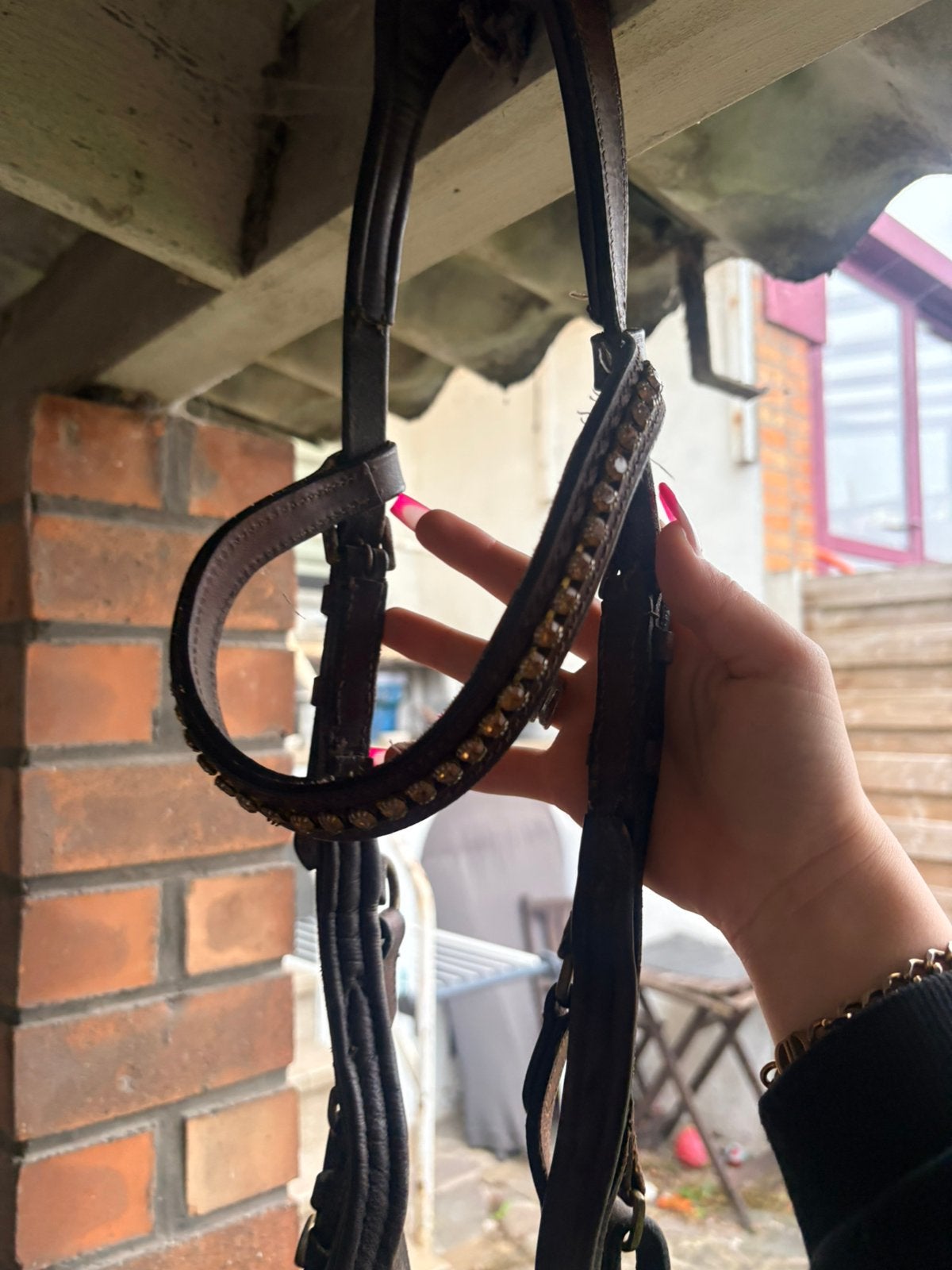Bruin hoofdstel te koop, Inclusief teugels, Bruin, Recreatie, Ophalen of Verzenden