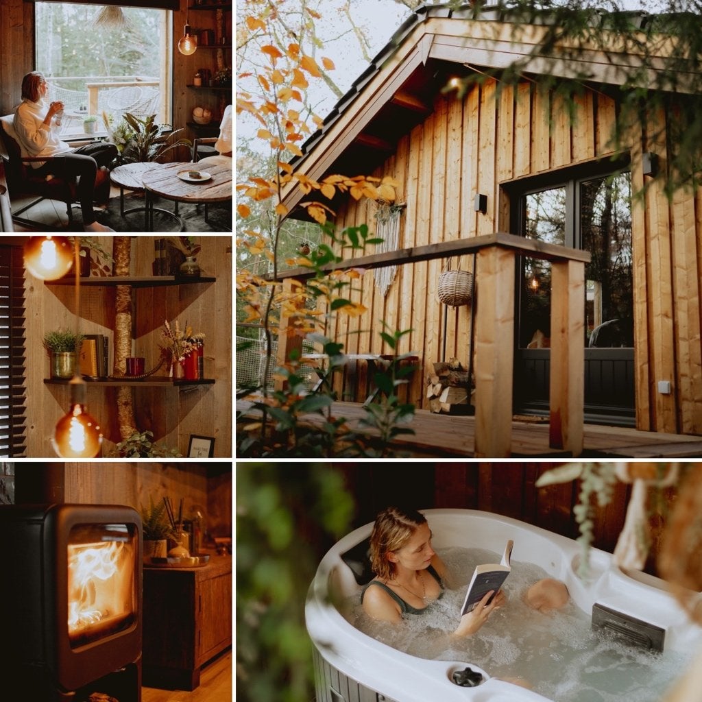 CABANE de CHARLOTTE met jacuzzi en sauna, Vakantie, Open haard, Landelijk, Chalet, Bungalow of Caravan, Ardennen of Luxemburg