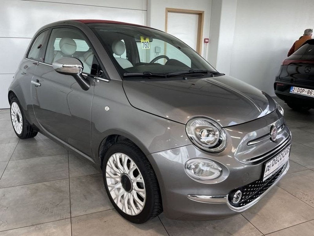 Fiat 500C Leder / Navigatie / Cabrio / Weinig km, Auto's, 88 g/km, Euro 6, Cabriolet, Overige kleuren