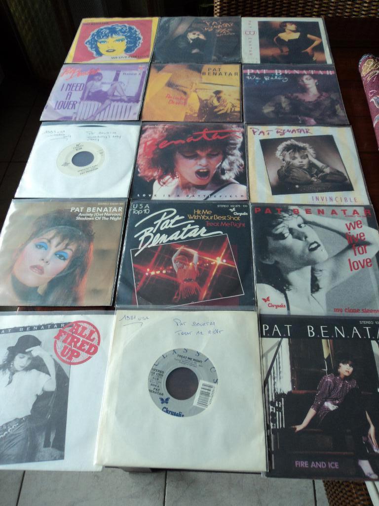 Pat Benatar 15 singles voor 25 euro!, Gebruikt, 7 inch, Single, Ophalen of Verzenden