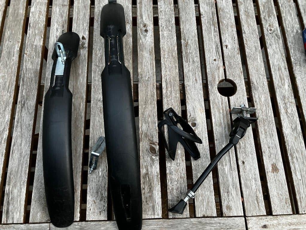 spatborden, drankhouder en staander, Ophalen, Zo goed als nieuw, Kinderfiets