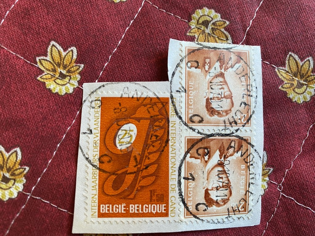 Timbre Belgique 1970 Y&T 1550 et 1957 Yvert/OBP 1028, Oblitéré, Affranchi, Timbre-poste, Maison royale