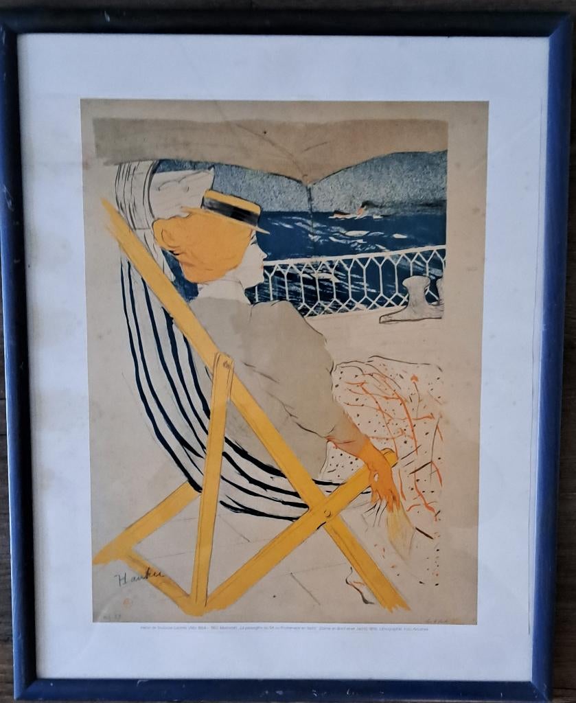 Litho  HENRI DE TOULOUSE-LAUTREC   " La passagère du 54....", Antiek en Kunst, Ophalen