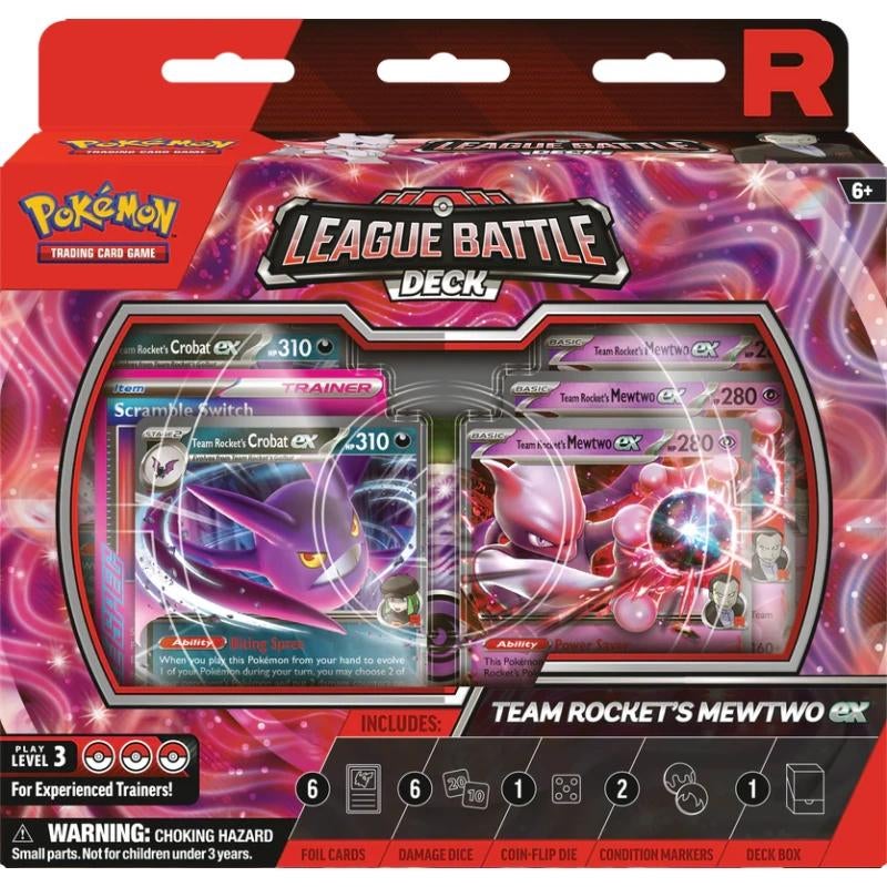 Team Rocket’s Mewtwo Ex League Battle Deck, Ophalen of Verzenden, Nieuw, Speeldeck, Foil