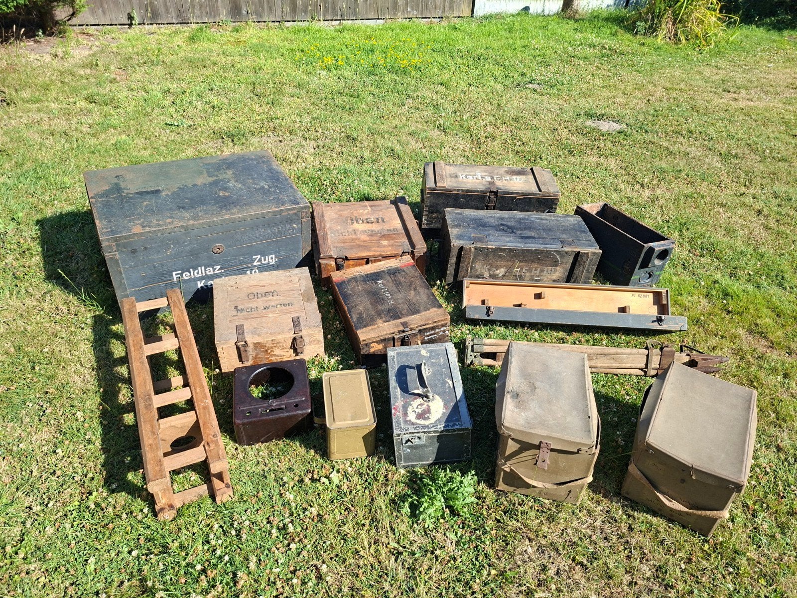 Lot kisten, Verzamelen, Militaria | Tweede Wereldoorlog, Ophalen, Landmacht, Overige typen