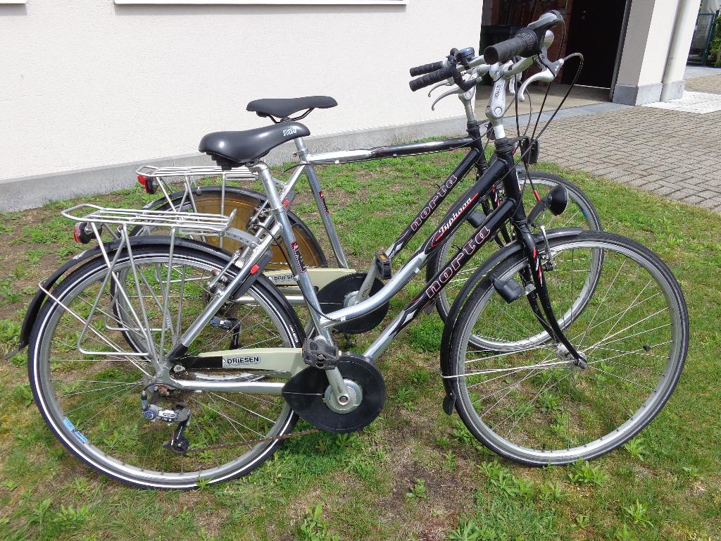 alu dames en herenfiets NORTA TYPHOON, Fietsen en Brommers, Velgrem, Versnellingen, 49 tot 53 cm, Zo goed als nieuw