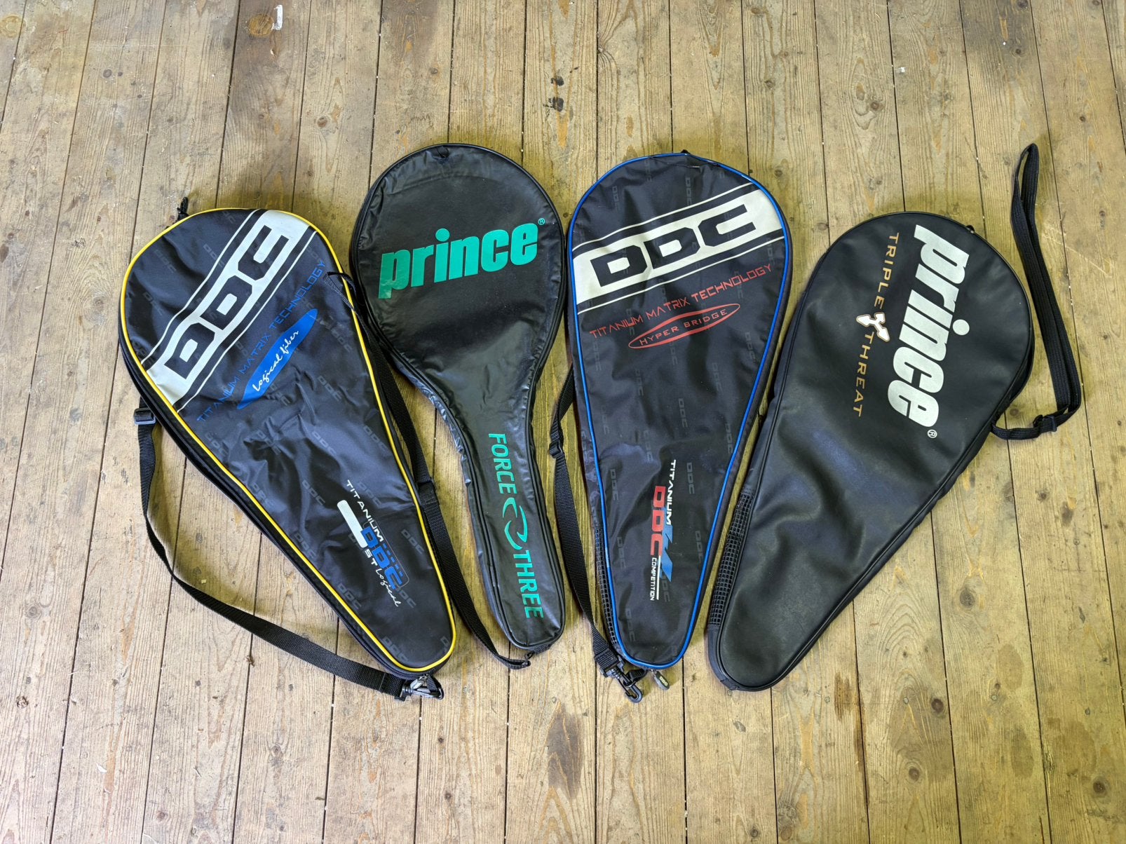 4 housses de rangement vides pour une fusée de tennis, Enlèvement ou Envoi, Utilisé