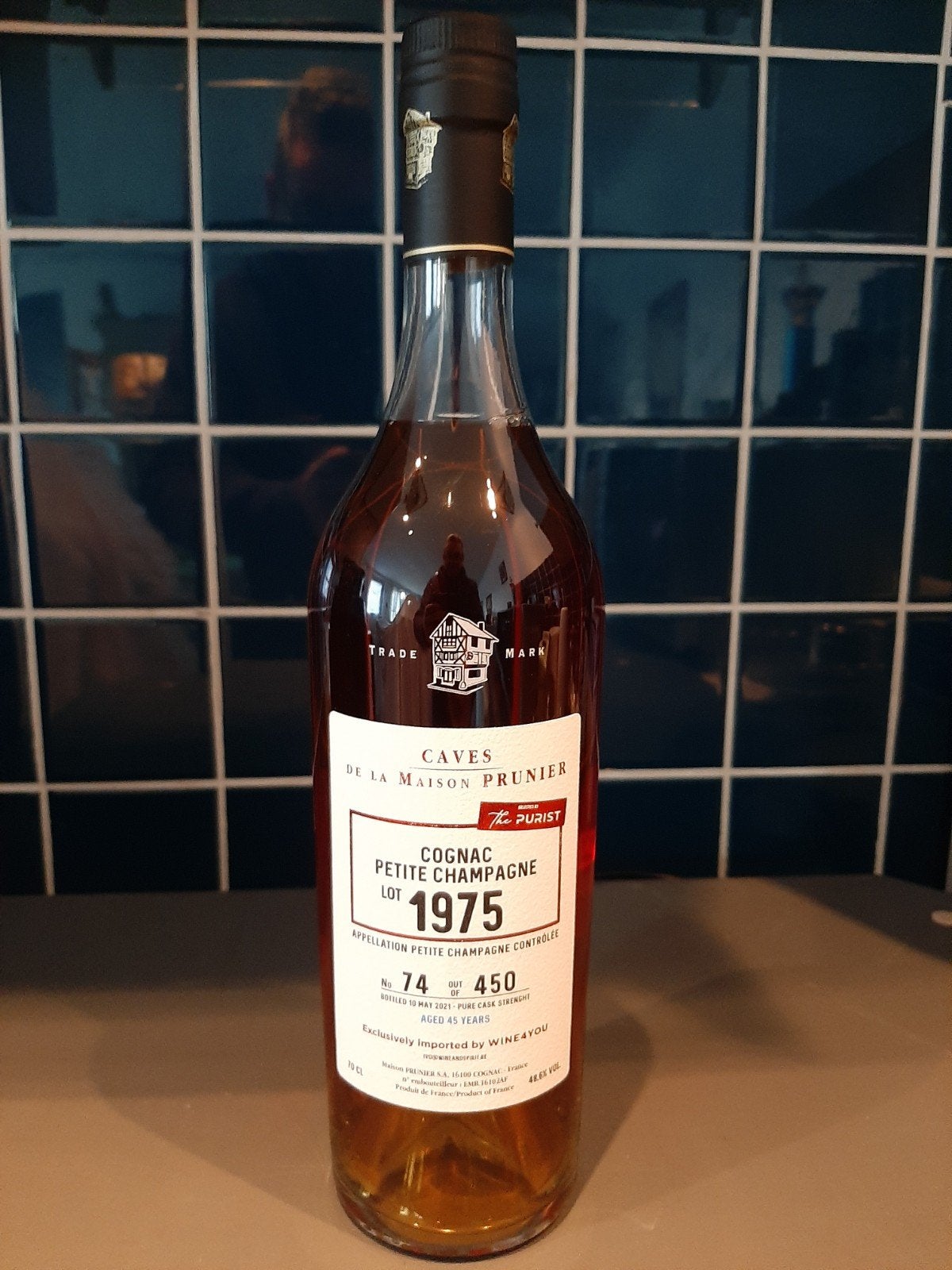 Cognac 1975 Maison Prunier, Verzamelen, Ophalen of Verzenden, Champagne