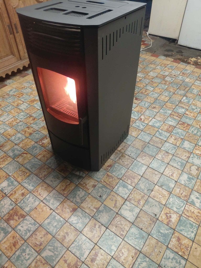 Poeles pellet, Maison & Meubles, Enlèvement ou Envoi, Autres carburants, Utilisé, Poêle à granulés