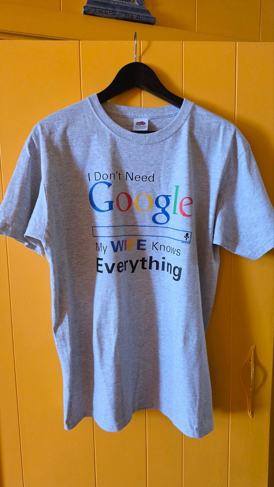 Fruit of the Loom M humoristisch grijs t-shirt nieuw, Ophalen of Verzenden, Nieuw, Grijs, Fruit of the loom