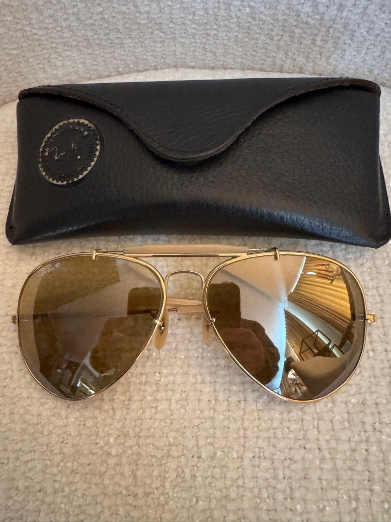 Vintage B&L Ray-Ban RB50 Outdoorsman 62 zonnebril General G1, Gebruikt, Zonnebril, Overige kleuren, Ophalen of Verzenden