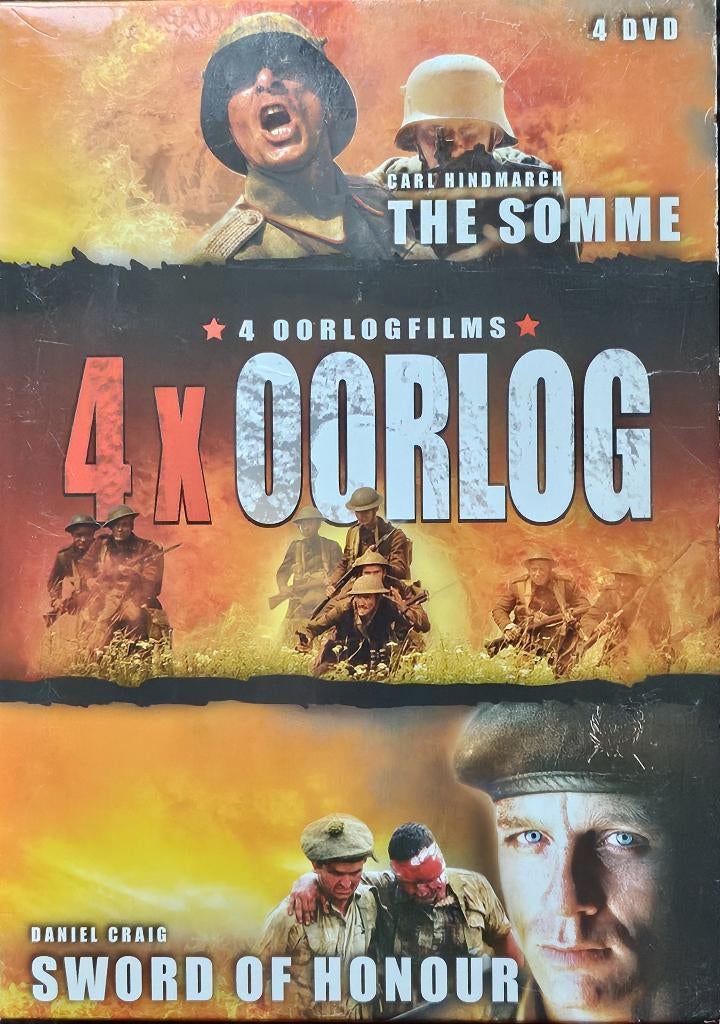 Oorlogsfilms 4 Dvd Box, Ophalen of Verzenden, Zo goed als nieuw