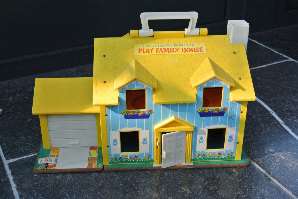 fisher price huisje, vintage, Kinderen en Baby's, Ophalen of Verzenden