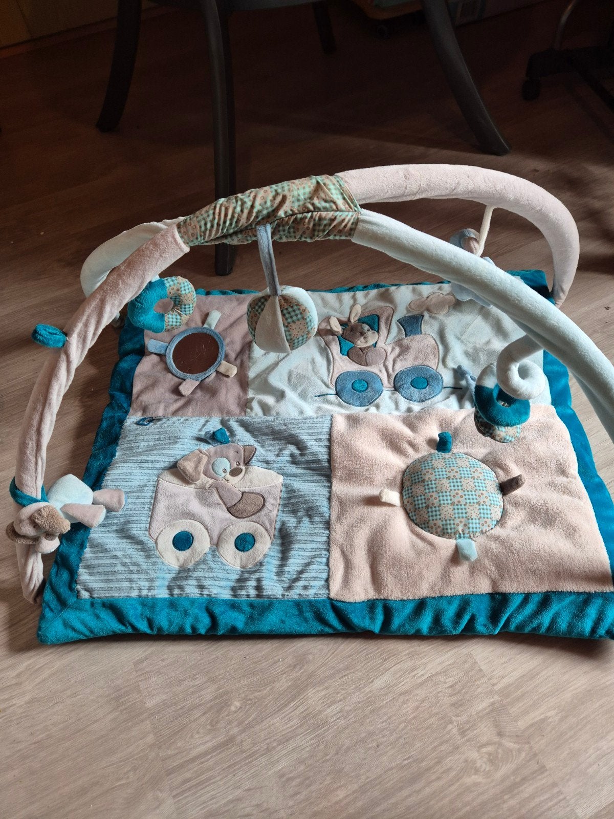 Speelmatje baby, Ophalen