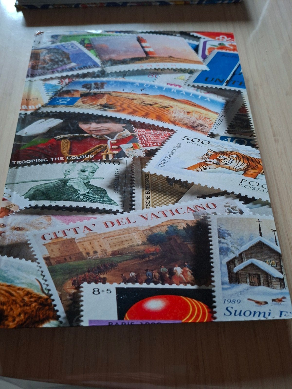 lege postzegelboek, Ophalen