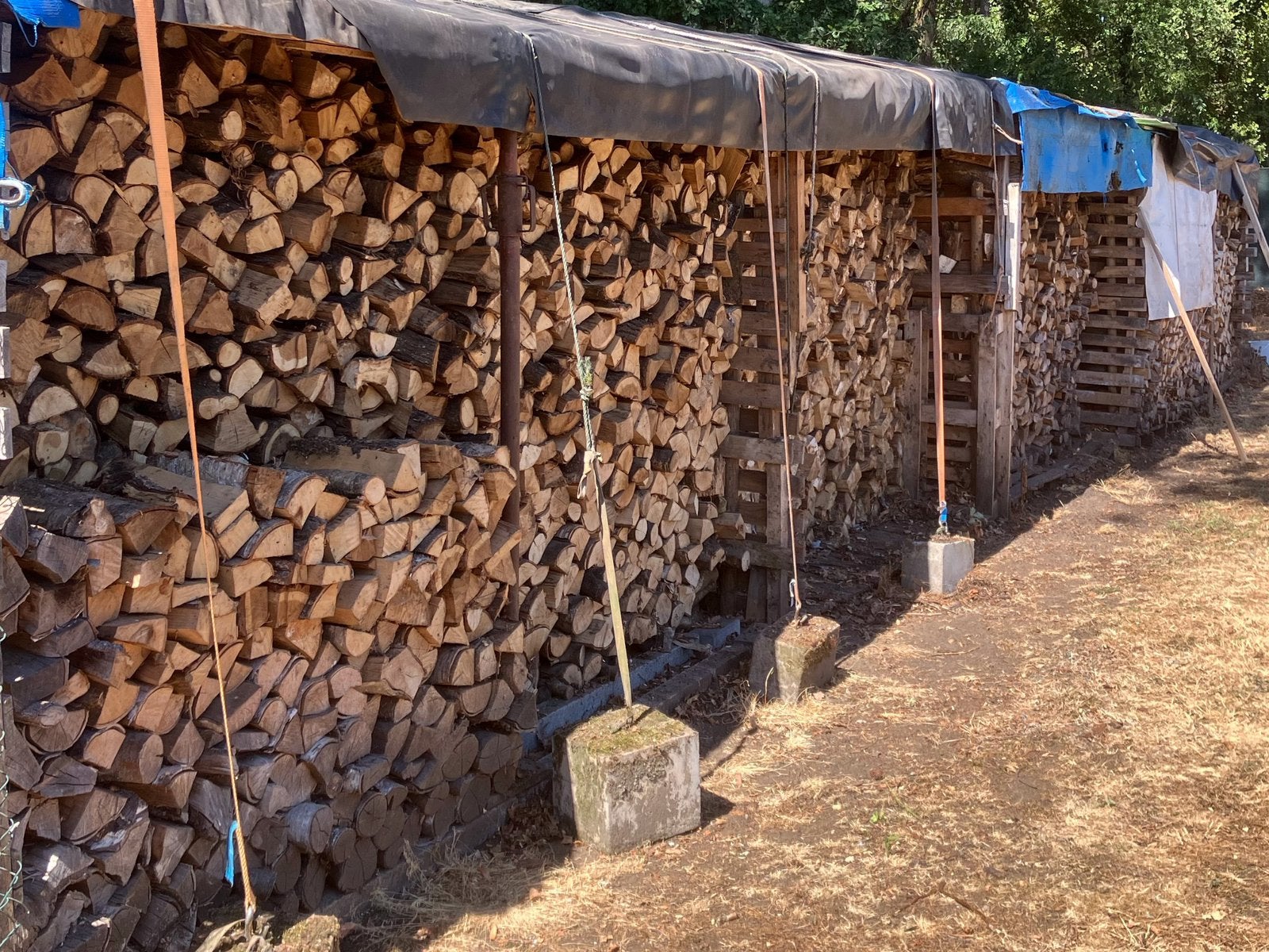 Brandhout eik 100€ per cub, Ophalen, Eikenhout, Blokken