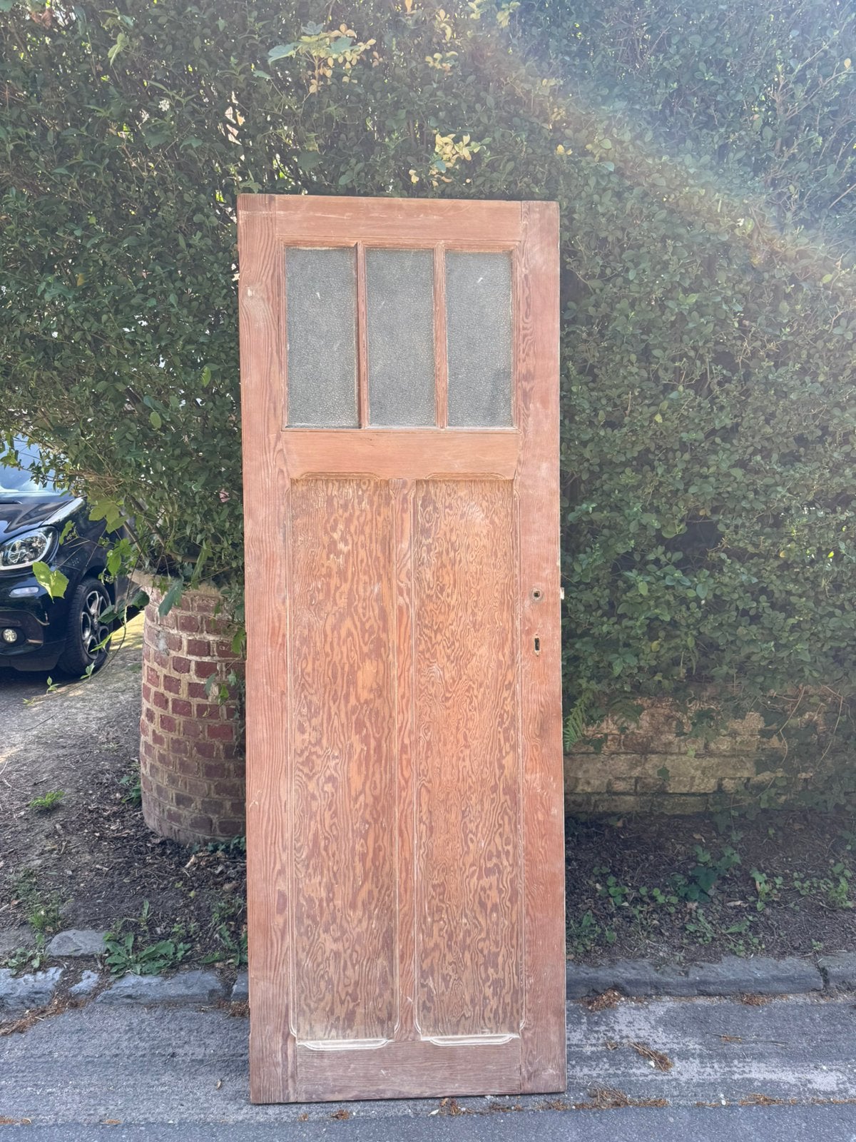 Oude art deco-deur, Ophalen, Gebruikt, Bruin, Vintage