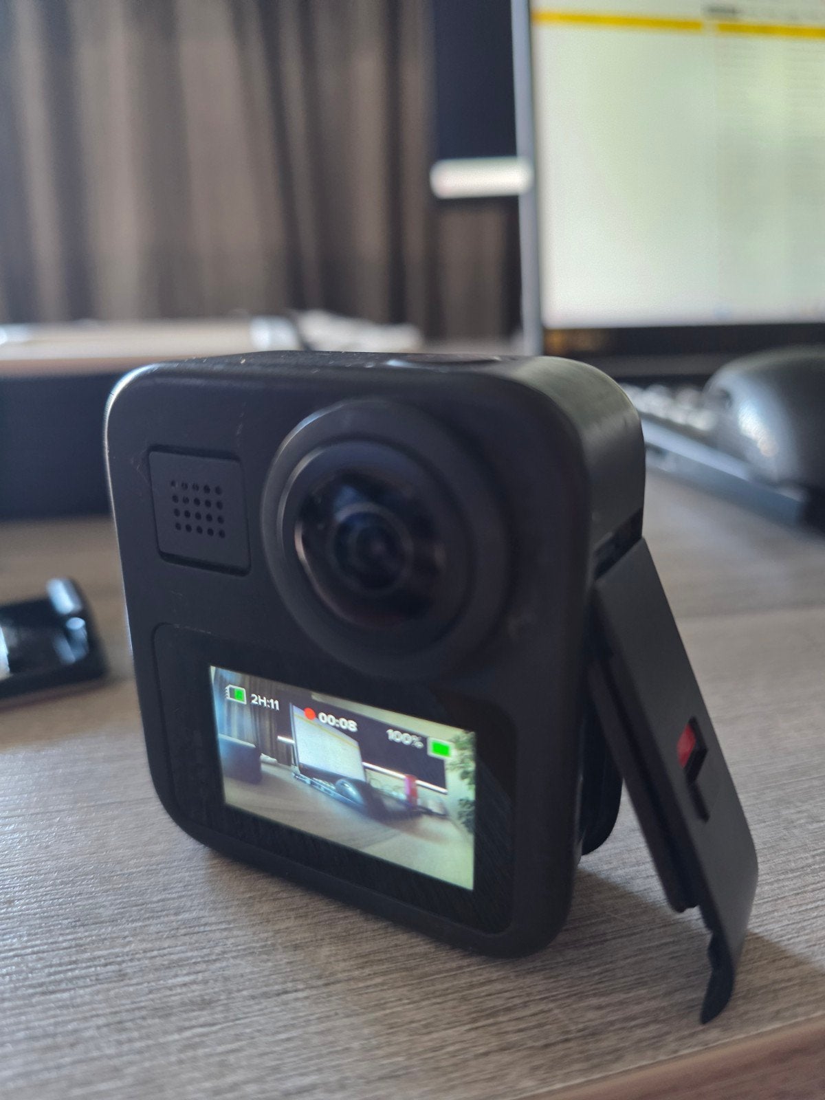 Gopro Max360 + Enduro-batterij + accessoires + doos, Ophalen of Verzenden, GoPro