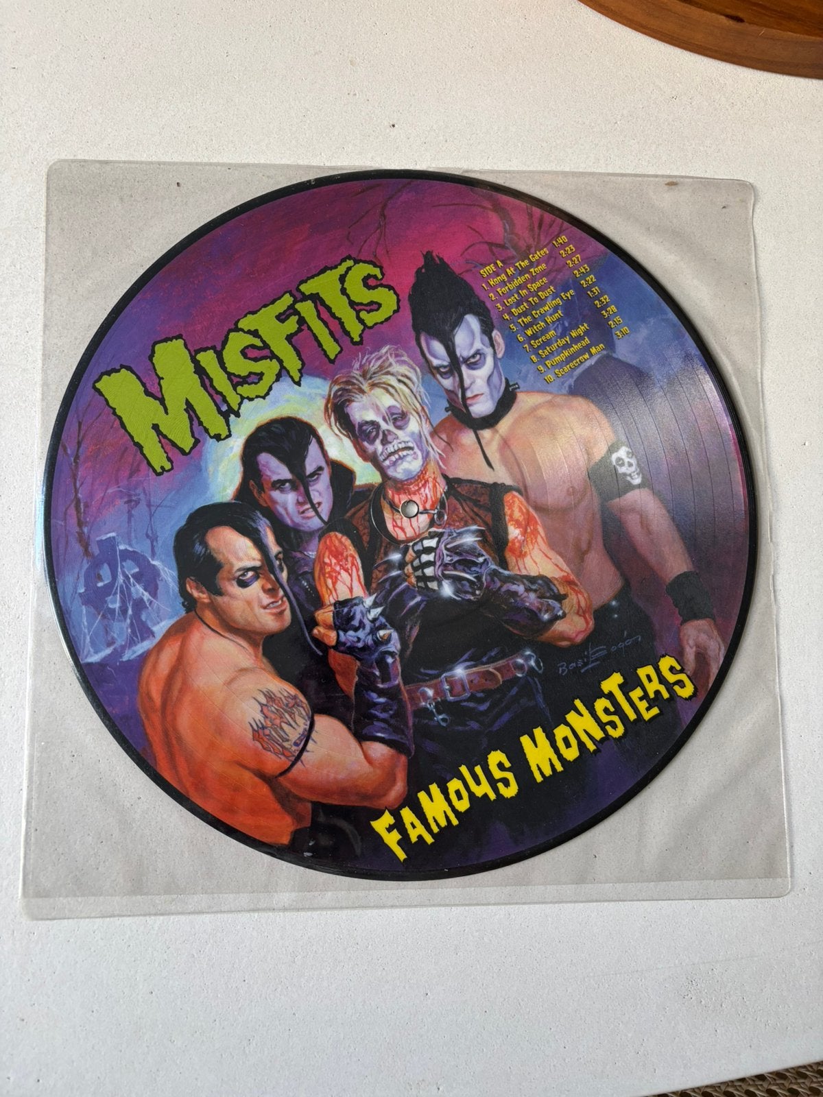 Lp picture disc misfits - famous monsters1999 vinyl near min, Picture disc, Ophalen of Verzenden, Zo goed als nieuw, LP