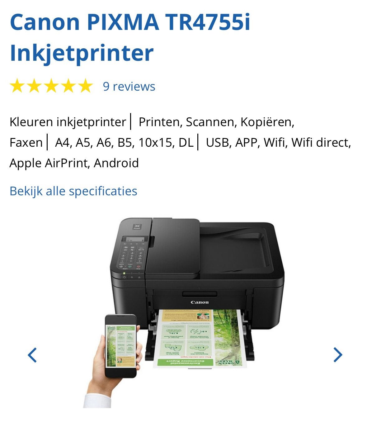 Imprimante CANON, Neuf, Sans fil, Imprimante, Copier
