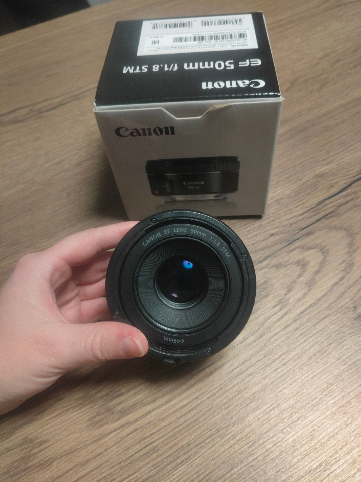 Canon EF 50mm f/1.8 STM – zeer nette staat – originele doos, Ophalen, Canon, Canon EF, Autofocus