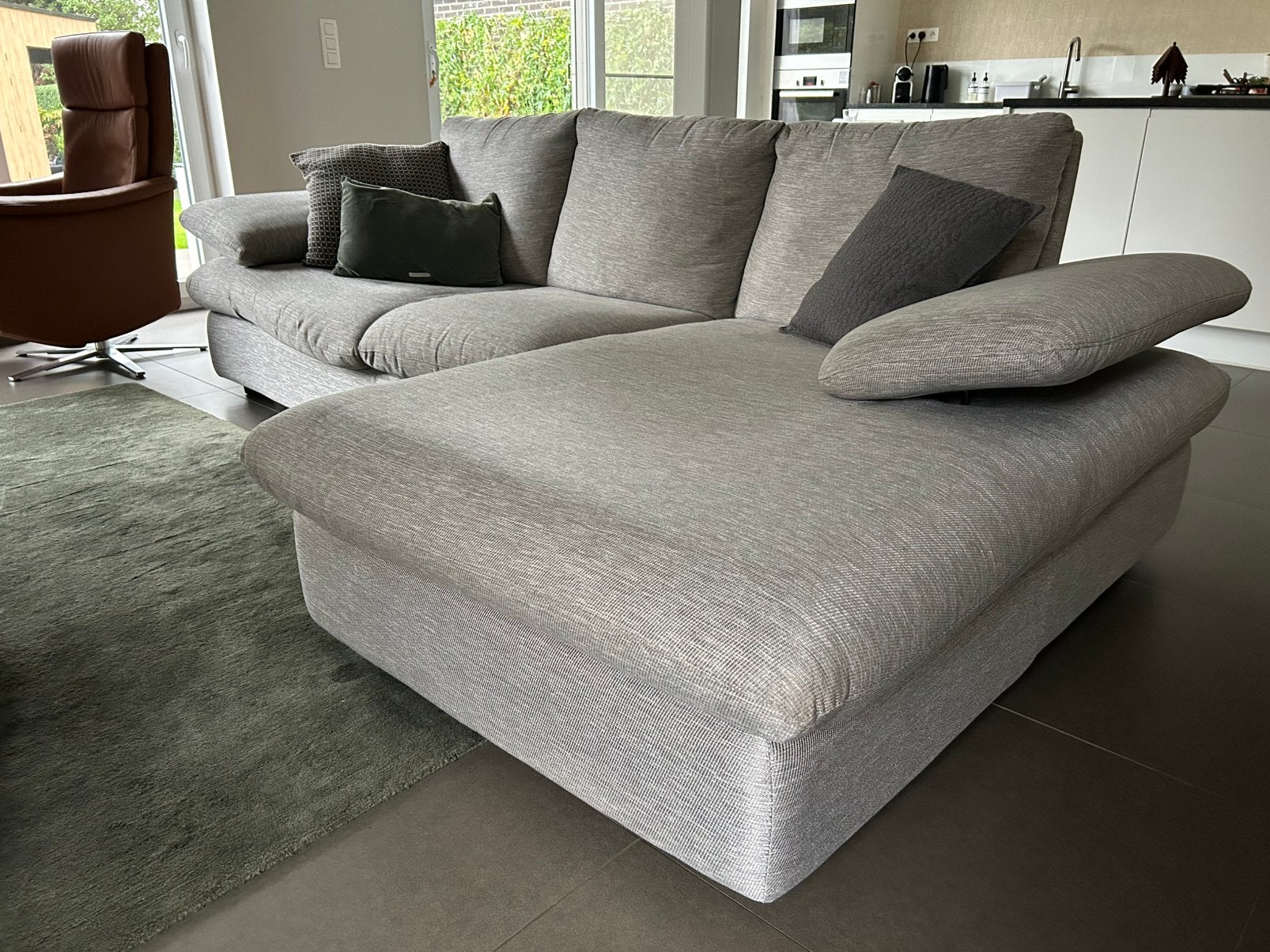 3 zit met loungchair, Trois personnes, 250 à 300 cm, Enlèvement, Utilisé
