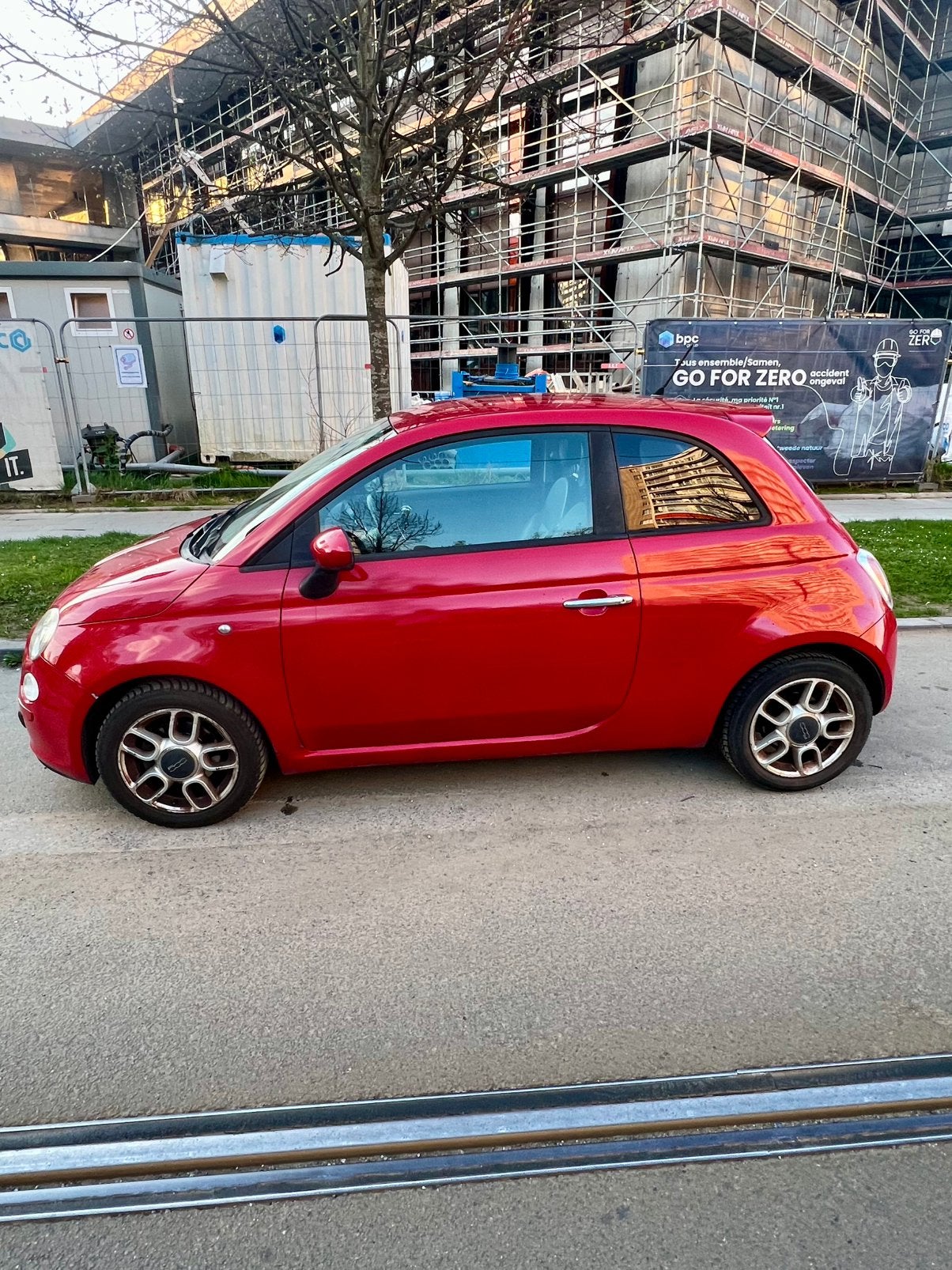 Fiat 500 KAPOT, Auto's, Zwart, Leder en Stof, Handgeschakeld, Particulier