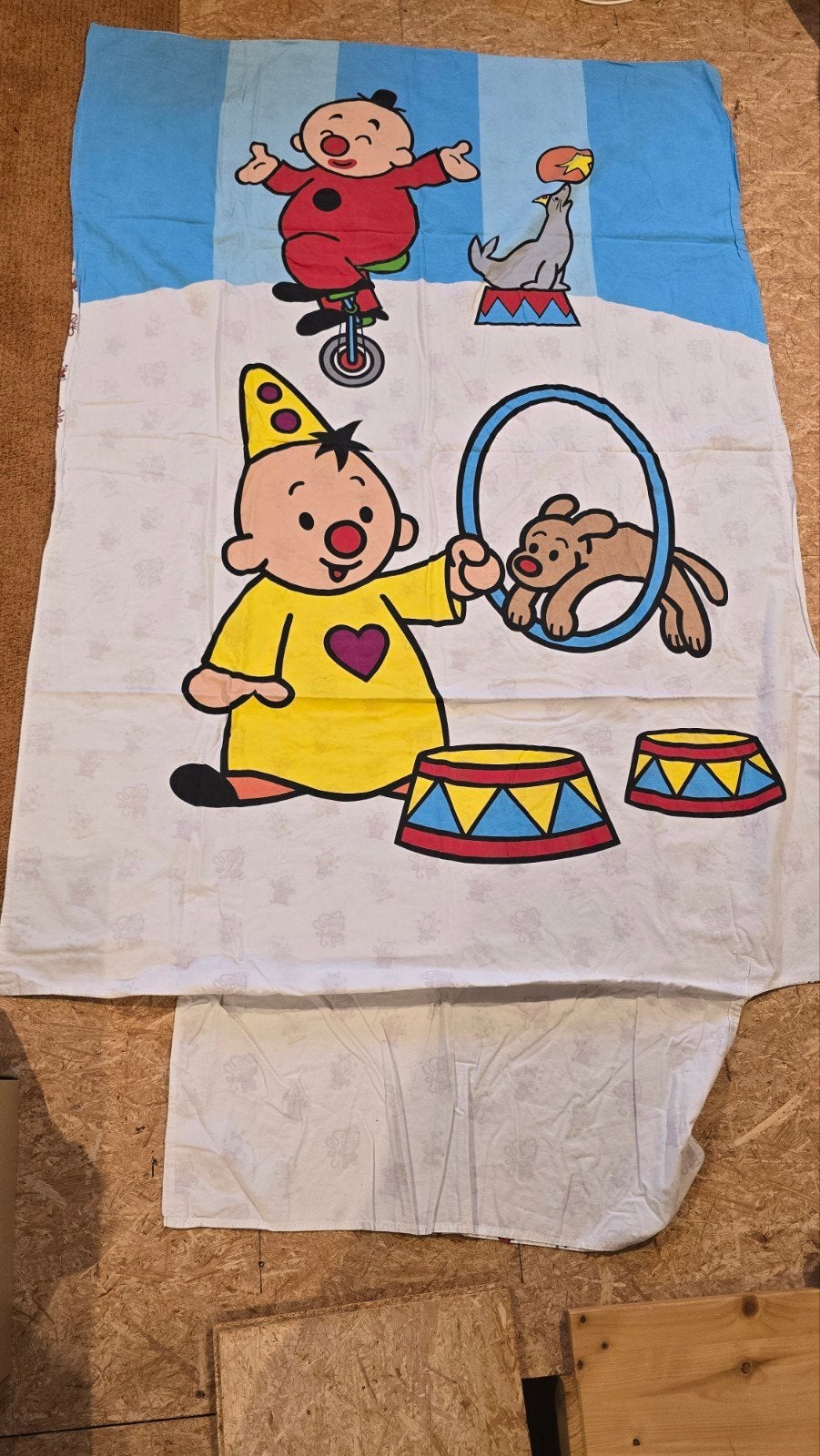 donsovertrek bumba 1 pers bed 90/200, Kinderen en Baby's, Ophalen, Overige merken, Zo goed als nieuw, Wasbaar
