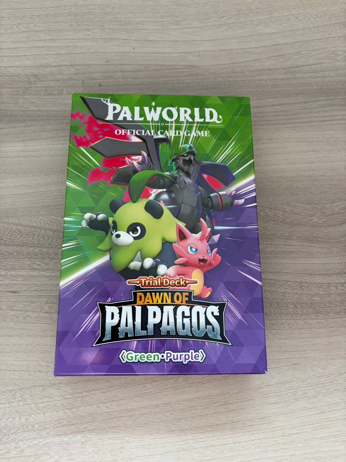 Palworld Trial Deck Dawn of Palpagos Green Purple TD02 1st, Verzamelen, Ophalen of Verzenden, Zo goed als nieuw
