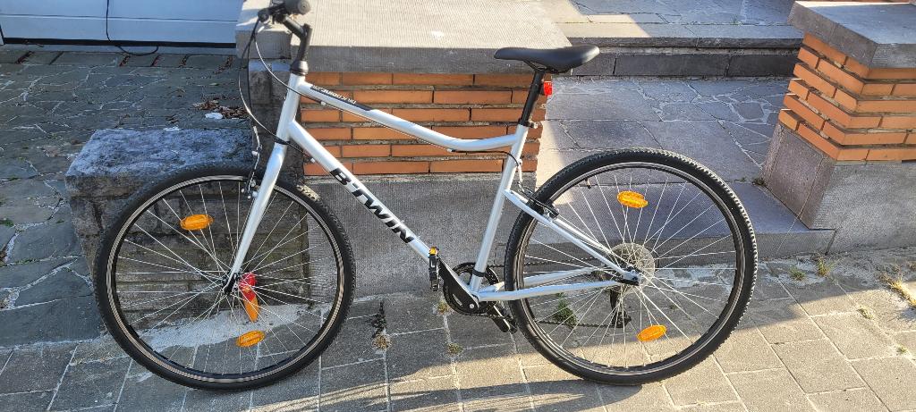 Vélo B.twin Riverside 120 gris taille L bon état, Enlèvement, Utilisé, Femmes, Autres marques
