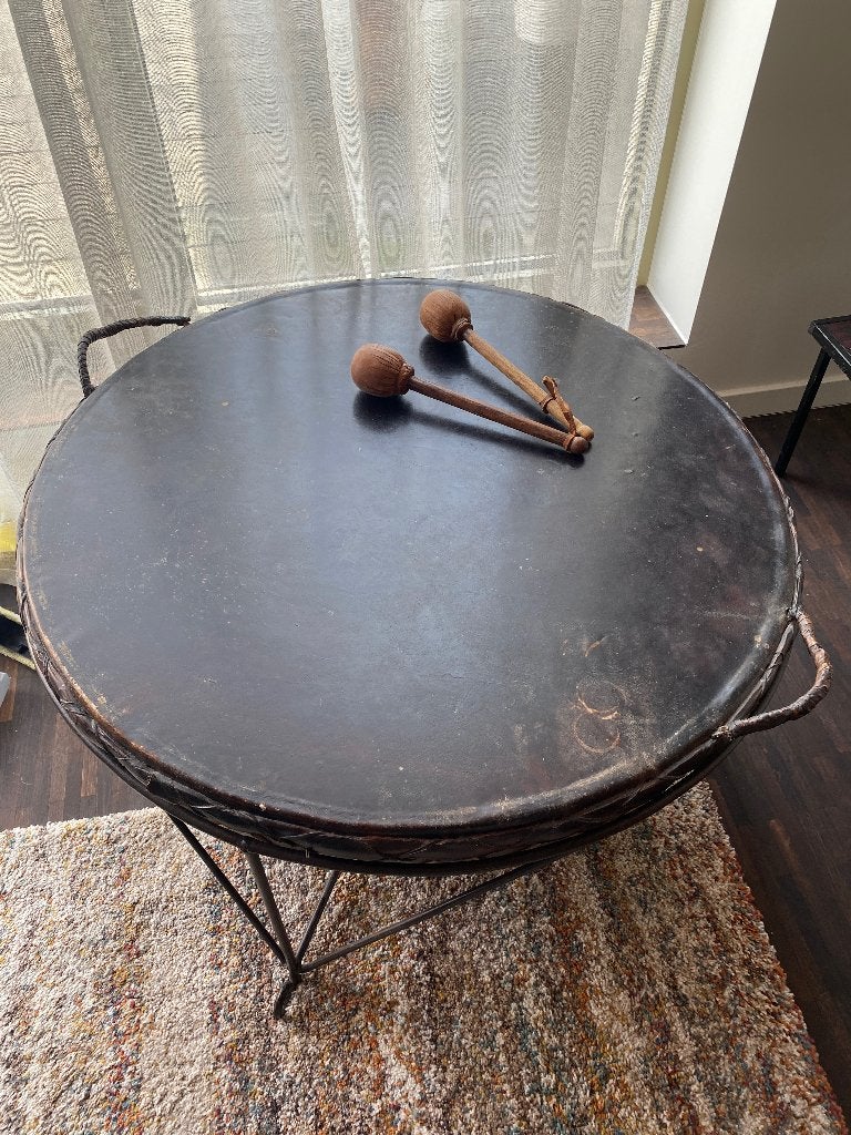 Trommel salontafel, Ophalen, Gebruikt