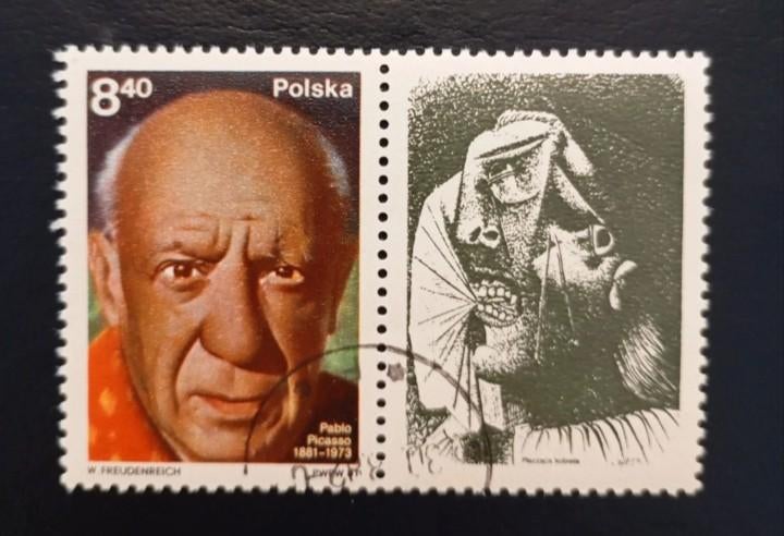 CTO Poland-Pablo Picasso Thematic Stamp, Envoi