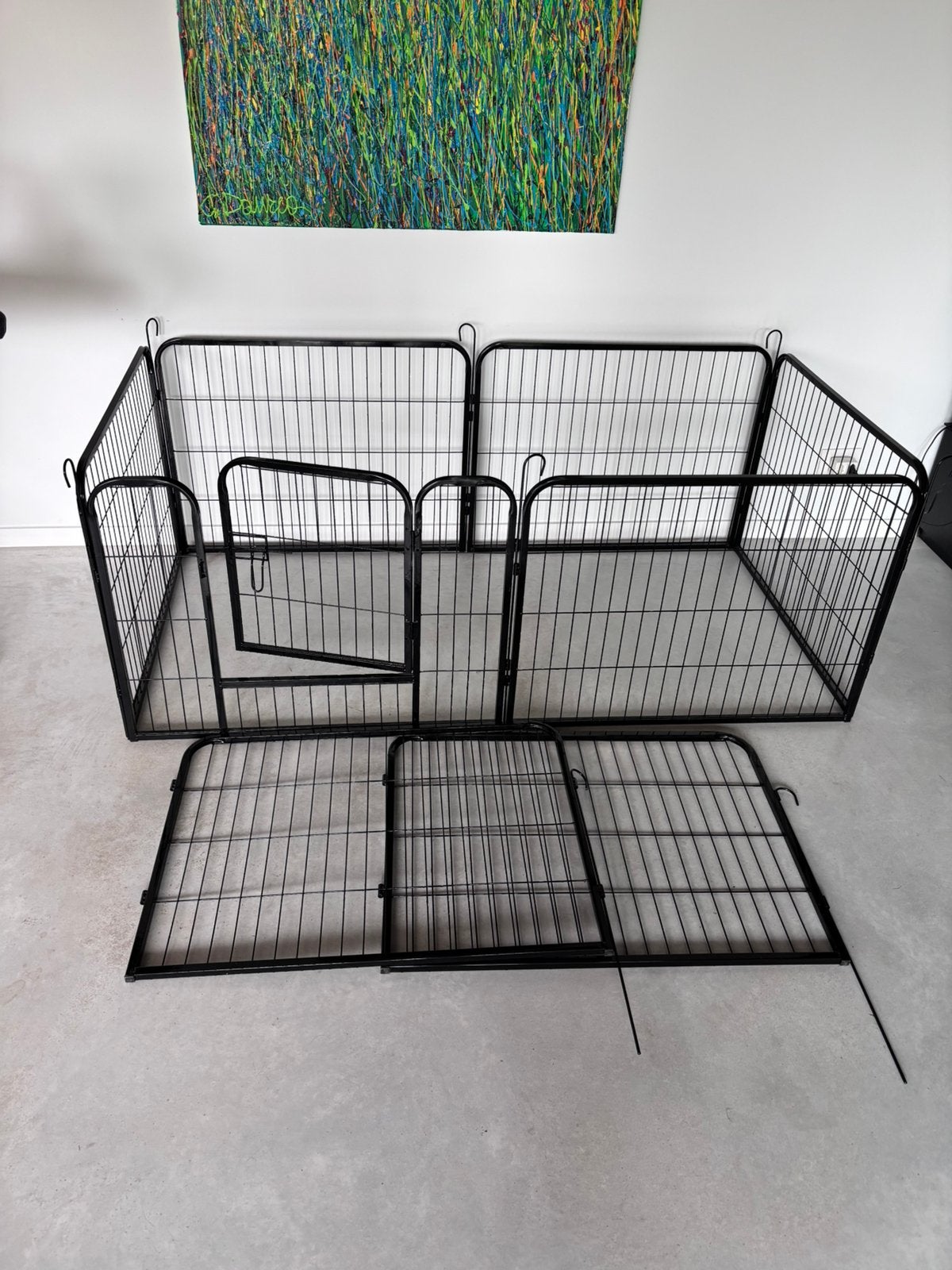 Puppyren 8 panelen  80 cm  -60 cm hoog, Animaux & Accessoires, Enlèvement, Comme neuf