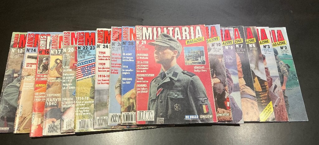 Lot Militaria magazine WWII WO2 US Duits, Enlèvement ou Envoi