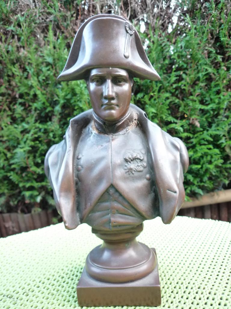 Buste de Napoléon-Sculpture en pierre datant de son époque, Antiquités & Art, Enlèvement ou Envoi