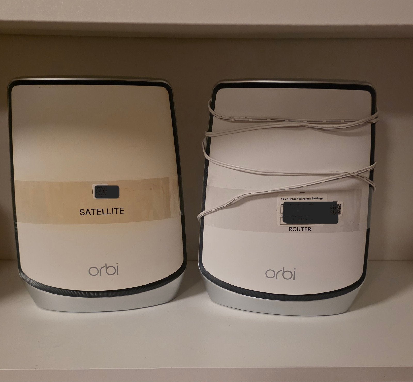 Netgear Orbi router + satellite - WiFi 6 AX6000 Mesh Set (RB, Ophalen of Verzenden, Gebruikt, Router, NETGEAR